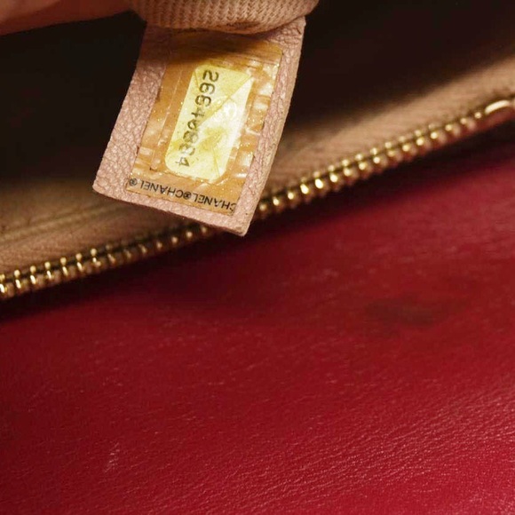 CHANEL  Calfskin Chevron Stitched Small Coco Flap Bag Red - Picture 13 of 15